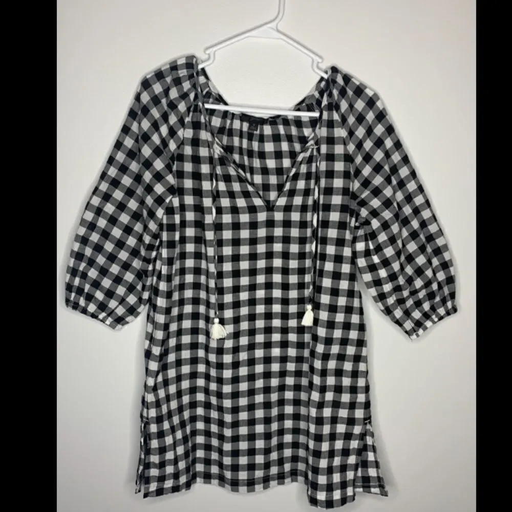 J.Crew Buffalo plaid tunic  Small